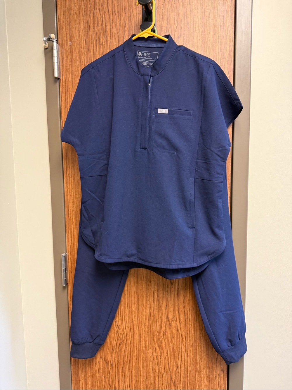 FIGS Navy Scrub Set Top and Jogger Pants